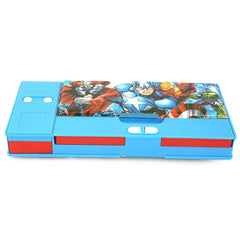 Avengers Double Sided Pencil Box - Blue - test-store-for-chase-value