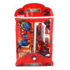 Spider Man Stationery Set 5 Pcs - Red - test-store-for-chase-value