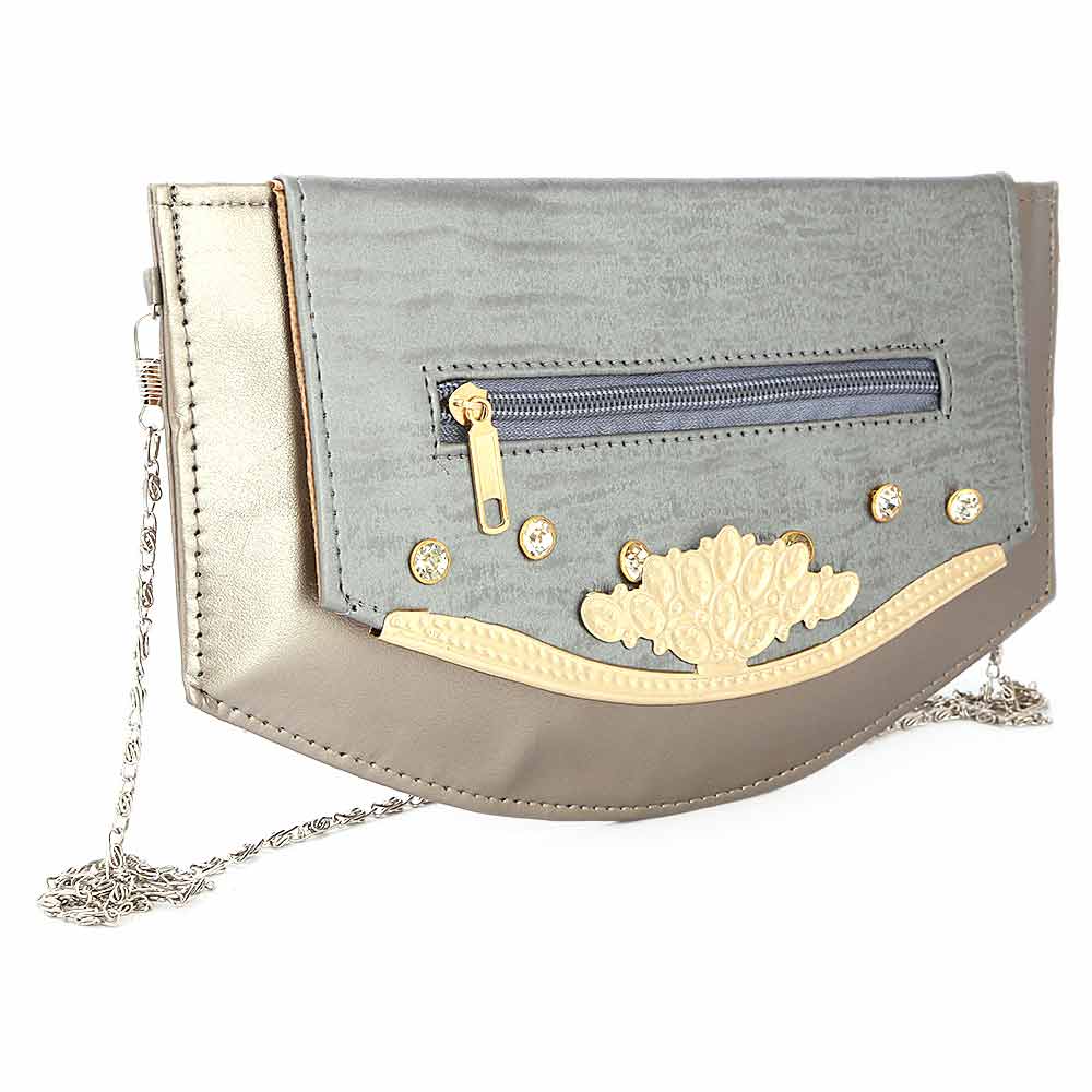 Women's Clutch (1878) - Grey, Women, Clutches, Chase Value, Chase Value