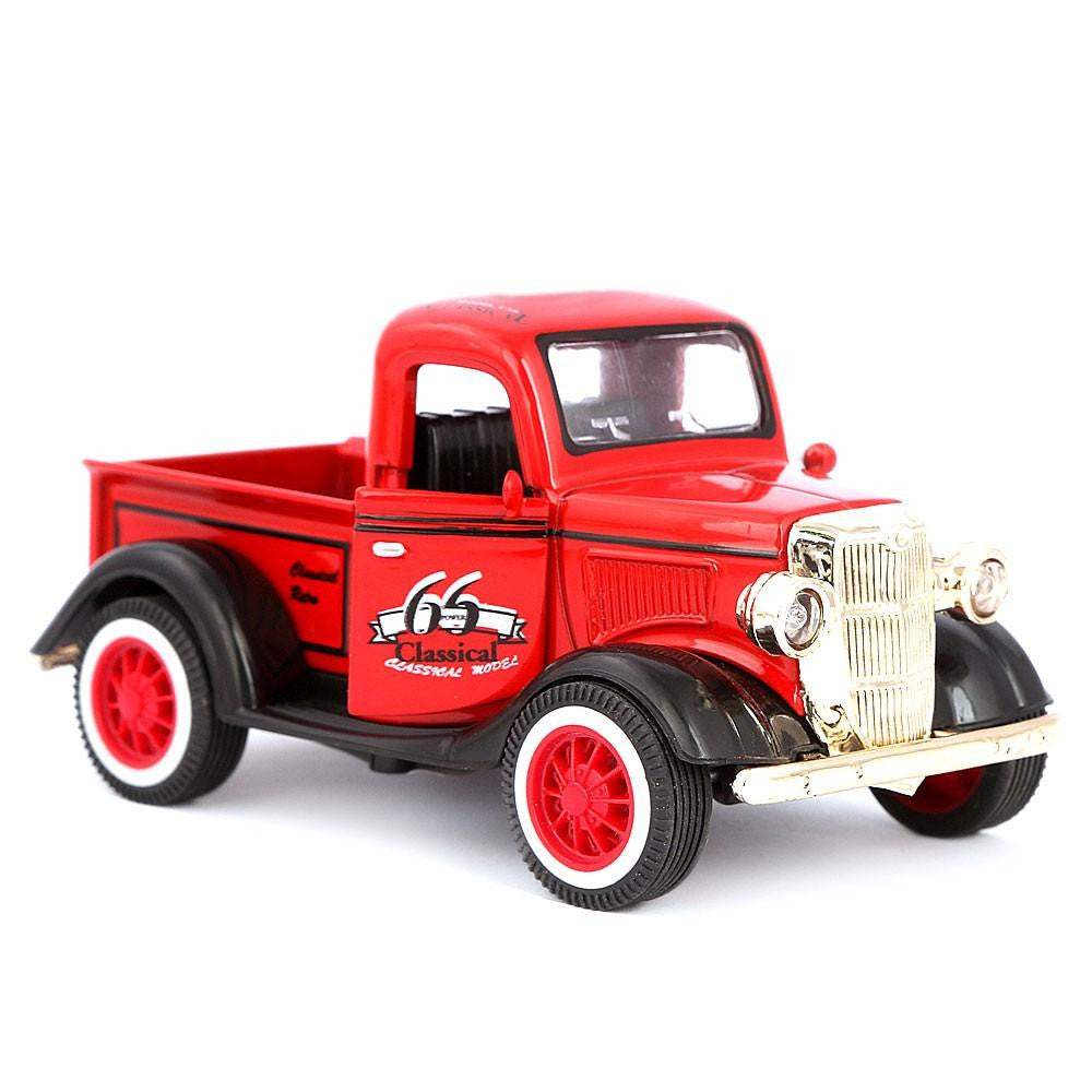 Friction Vintage Metal Car - Red - test-store-for-chase-value