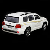 V8 Friction Musical Metal Car 4x4  - White - test-store-for-chase-value