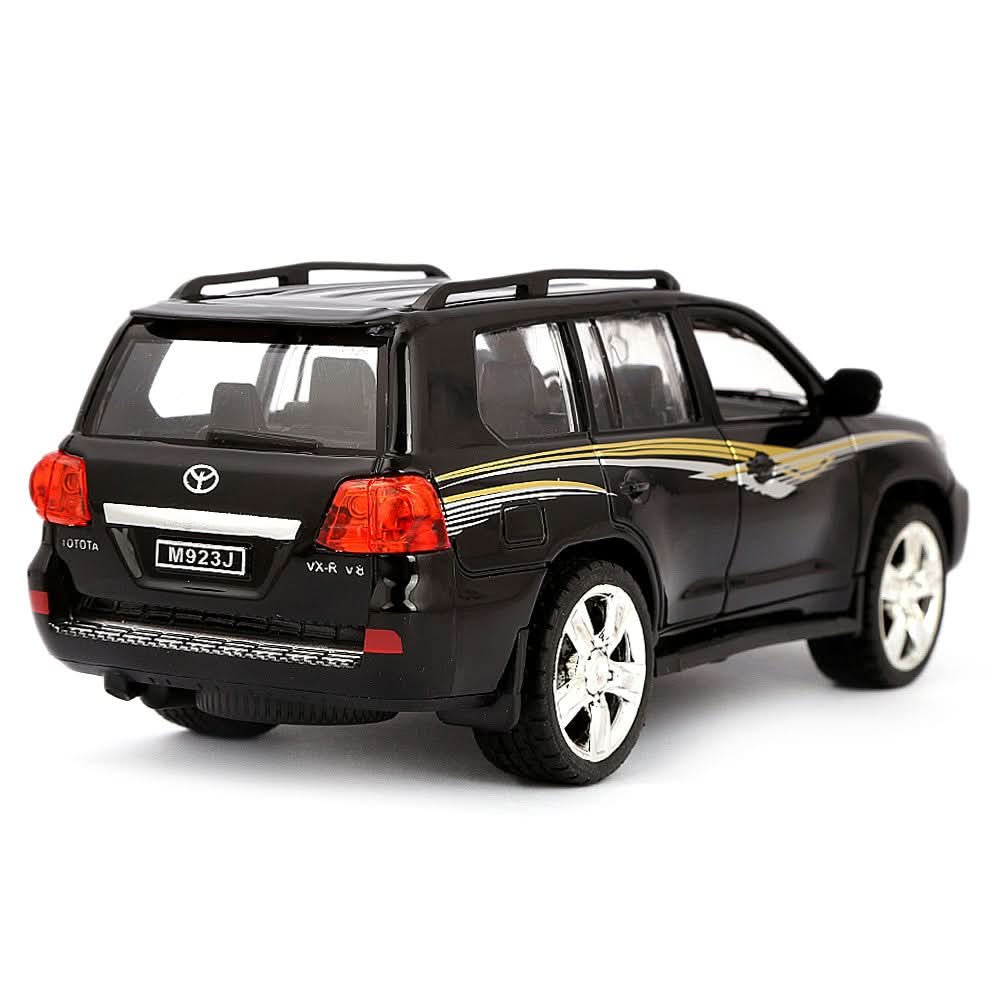 V8 Friction Musical Metal Car 4x4  - Black - test-store-for-chase-value
