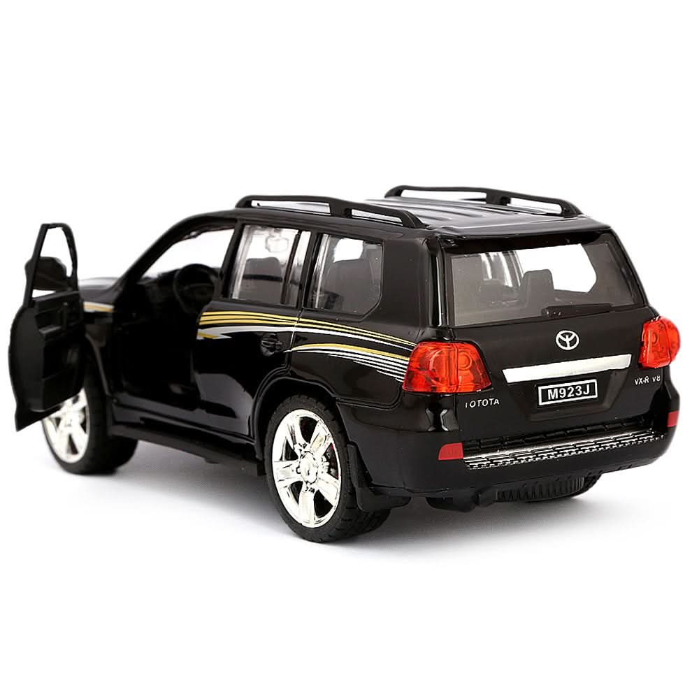 V8 Friction Musical Metal Car 4x4  - Black - test-store-for-chase-value