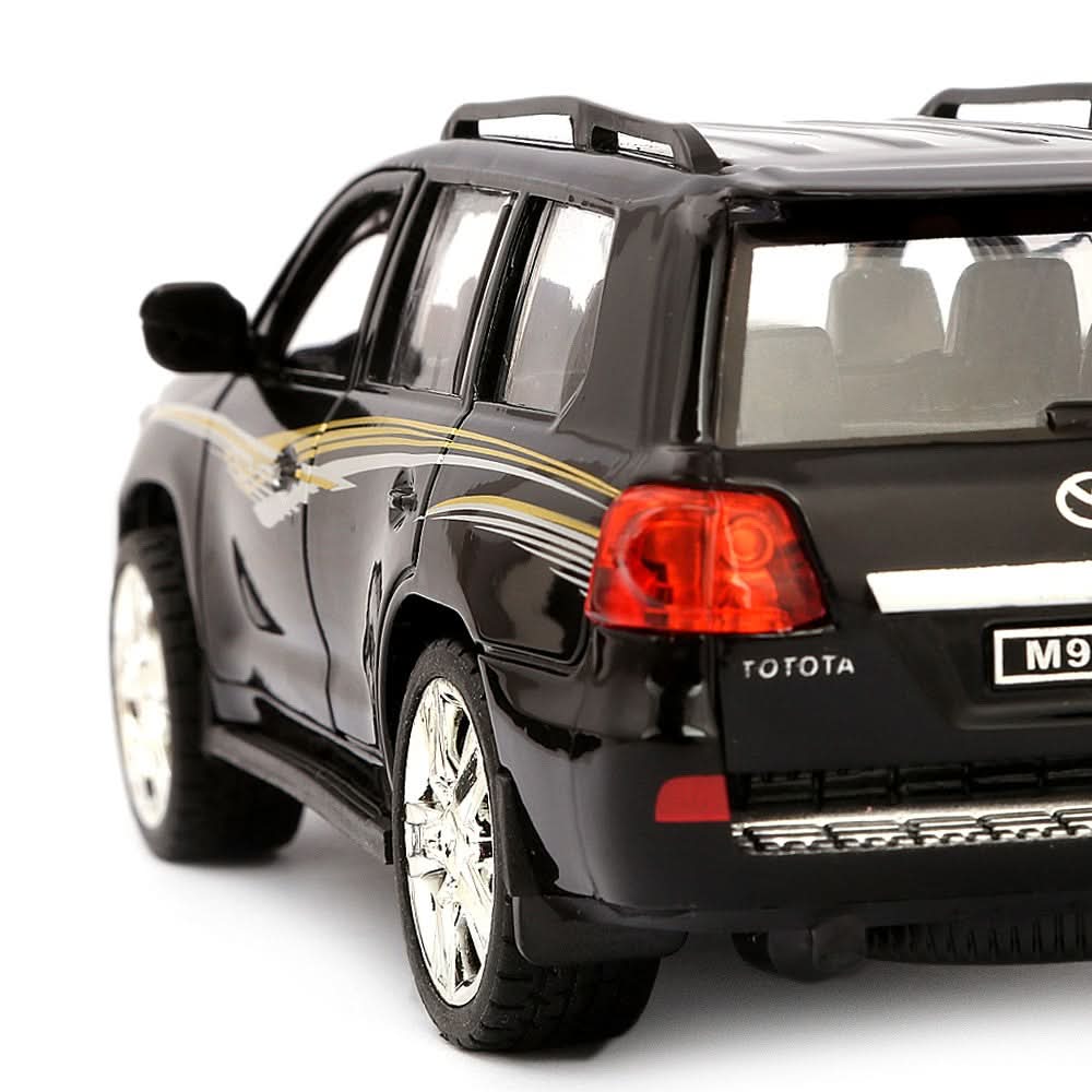 V8 Friction Musical Metal Car 4x4  - Black - test-store-for-chase-value