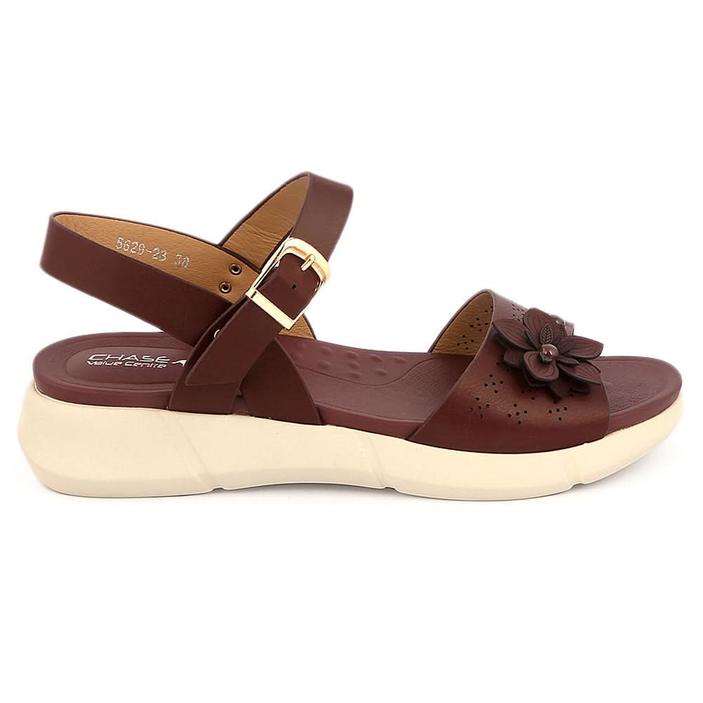 Women's Softy Sandals 5629-23 - Maroon - test-store-for-chase-value