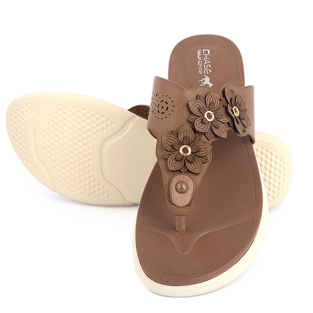 Women's Softy Slipper 5620-17 - Dark Brown - test-store-for-chase-value