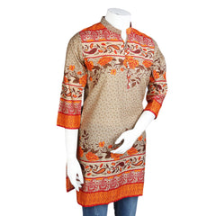 Women's Printed Lawn Stitched Kurti Pack Of 3 - Multi - test-store-for-chase-value