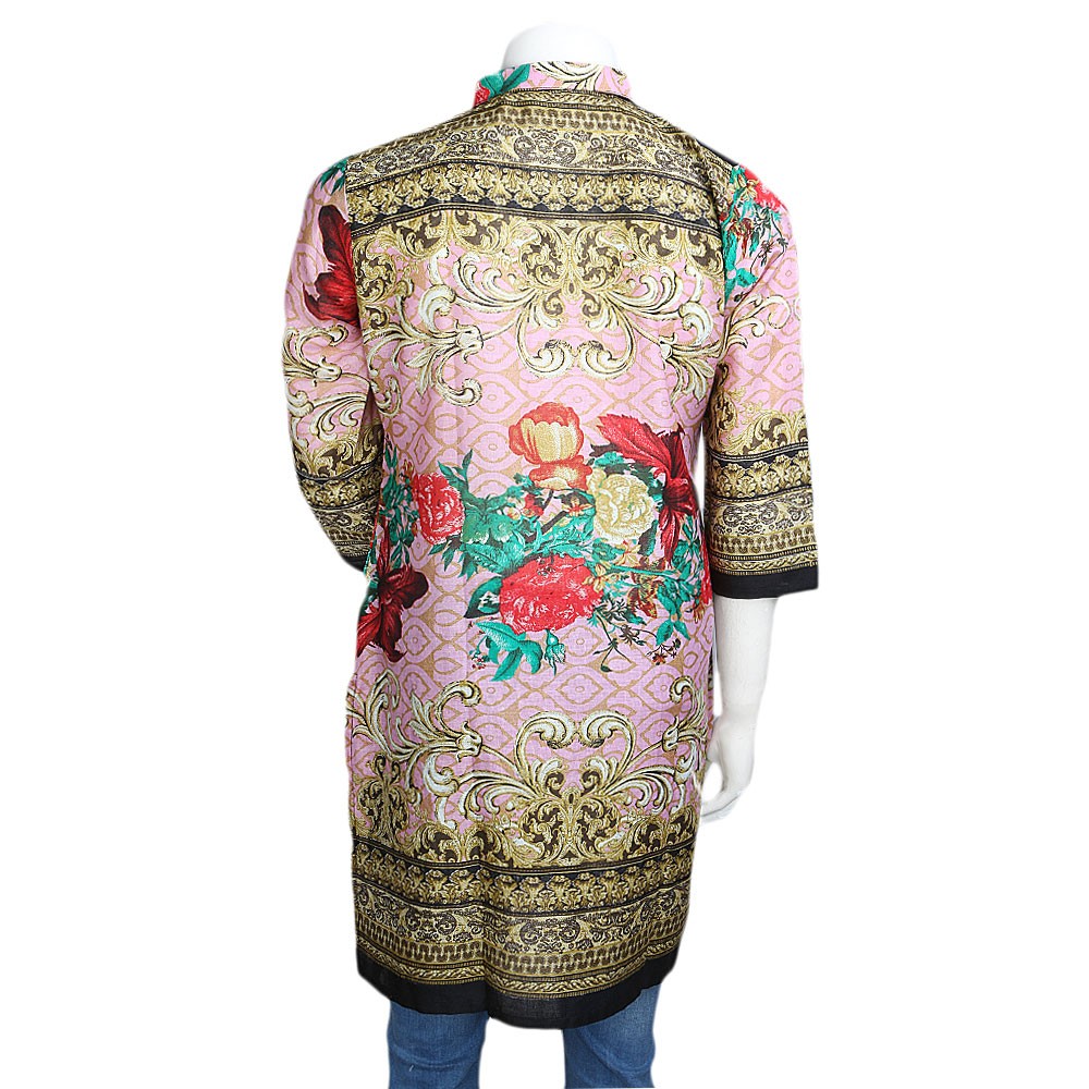 Women's Printed Lawn Stitched Kurti Pack Of 3 - Multi - test-store-for-chase-value