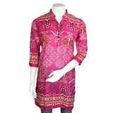 Women's Printed Lawn Stitched Kurti Pack Of 3 - Multi - test-store-for-chase-value
