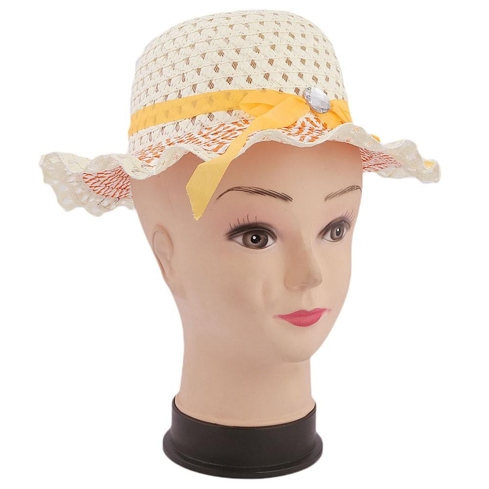 Girls Floppy Hat - Orange - test-store-for-chase-value