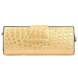 Women's Crocodile Pattern Clutch - Yellow - test-store-for-chase-value