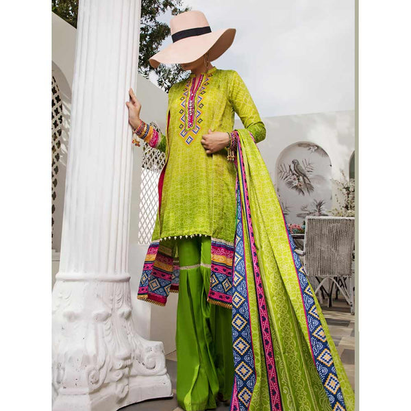 VS Daman Printed Un-Stitched Suit - 212A, Women, 3Pcs Shalwar Suit, VS Textiles, Chase Value