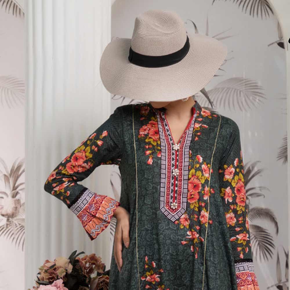 VS Daman Printed Un-Stitched Suit - 217B, Women, 3Pcs Shalwar Suit, VS Textiles, Chase Value