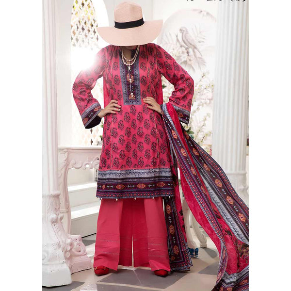 VS Daman Printed Un-Stitched Suit - 218B, Women, 3Pcs Shalwar Suit, VS Textiles, Chase Value