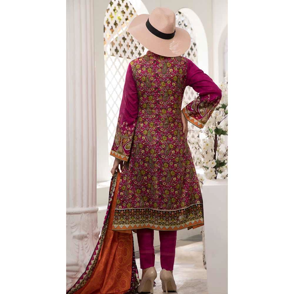 VS Daman Printed Un-Stitched Suit - 220B, Women, 3Pcs Shalwar Suit, VS Textiles, Chase Value