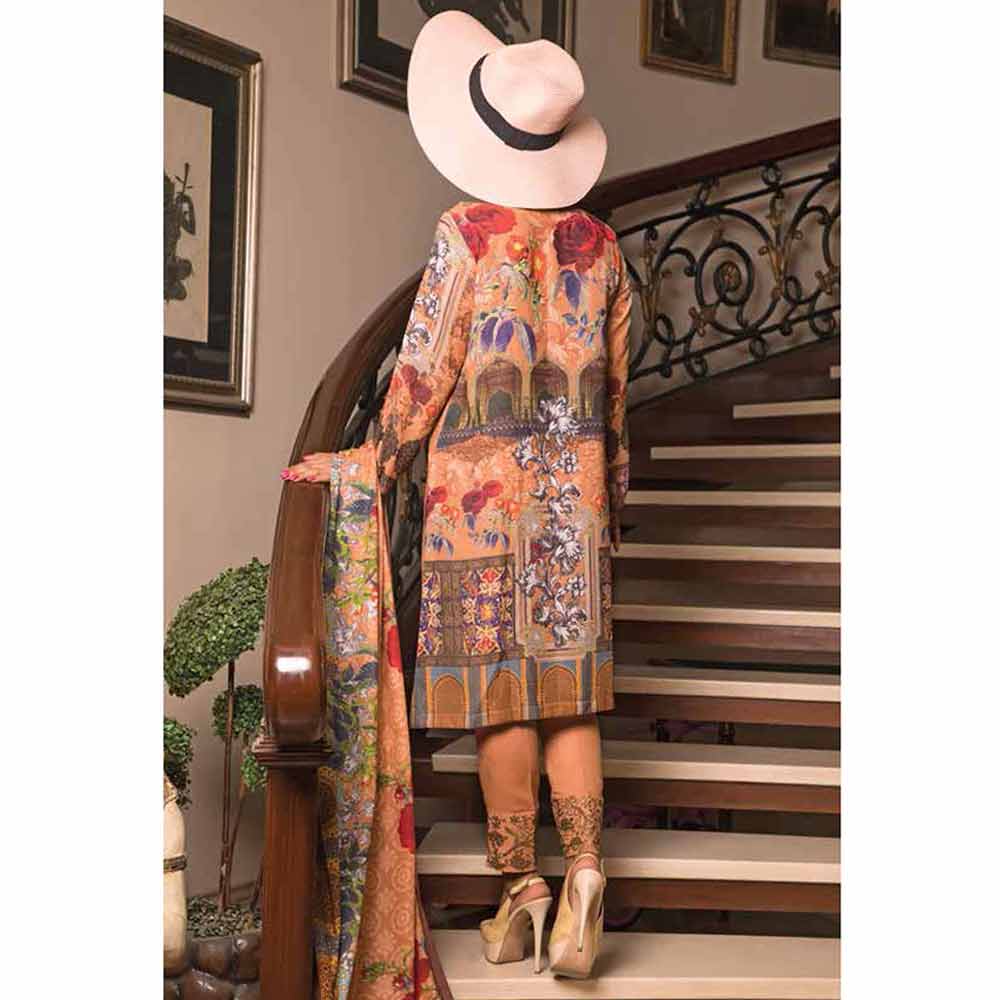 Zynah Digital Embroidered Karandi 3 Piece Un-Stitched Suit - 19-401, Women, 3Pcs Shalwar Suit, VS Textiles, Chase Value