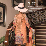 Zynah Digital Embroidered Karandi 3 Piece Un-Stitched Suit - 19-401, Women, 3Pcs Shalwar Suit, VS Textiles, Chase Value