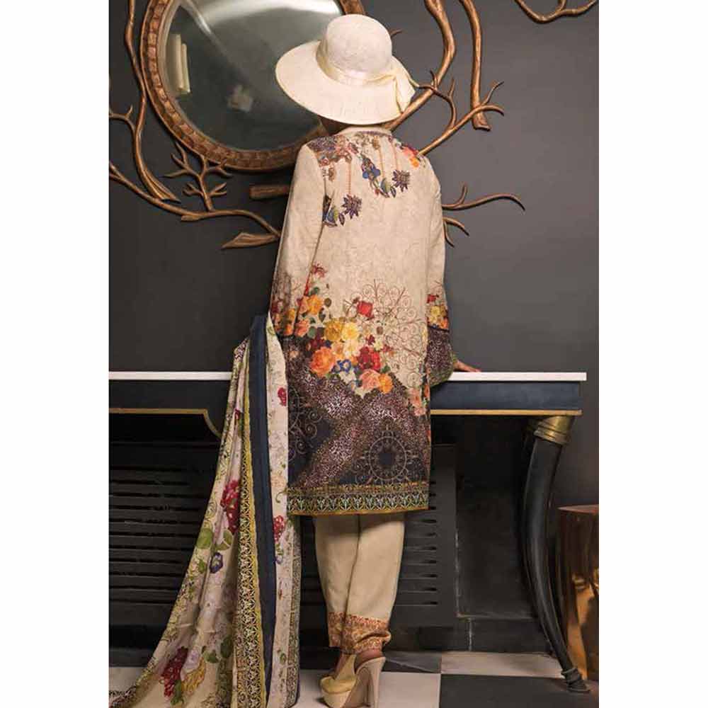 Zynah Digital Embroidered Karandi 3 Piece Un-Stitched Suit - 19-402, Women, 3Pcs Shalwar Suit, VS Textiles, Chase Value