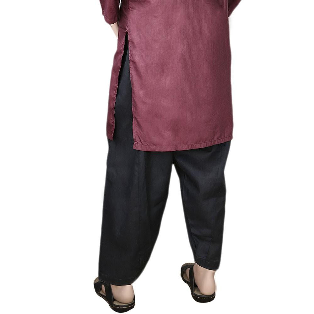 Men's 100% Cotton Shalwar - Black - test-store-for-chase-value