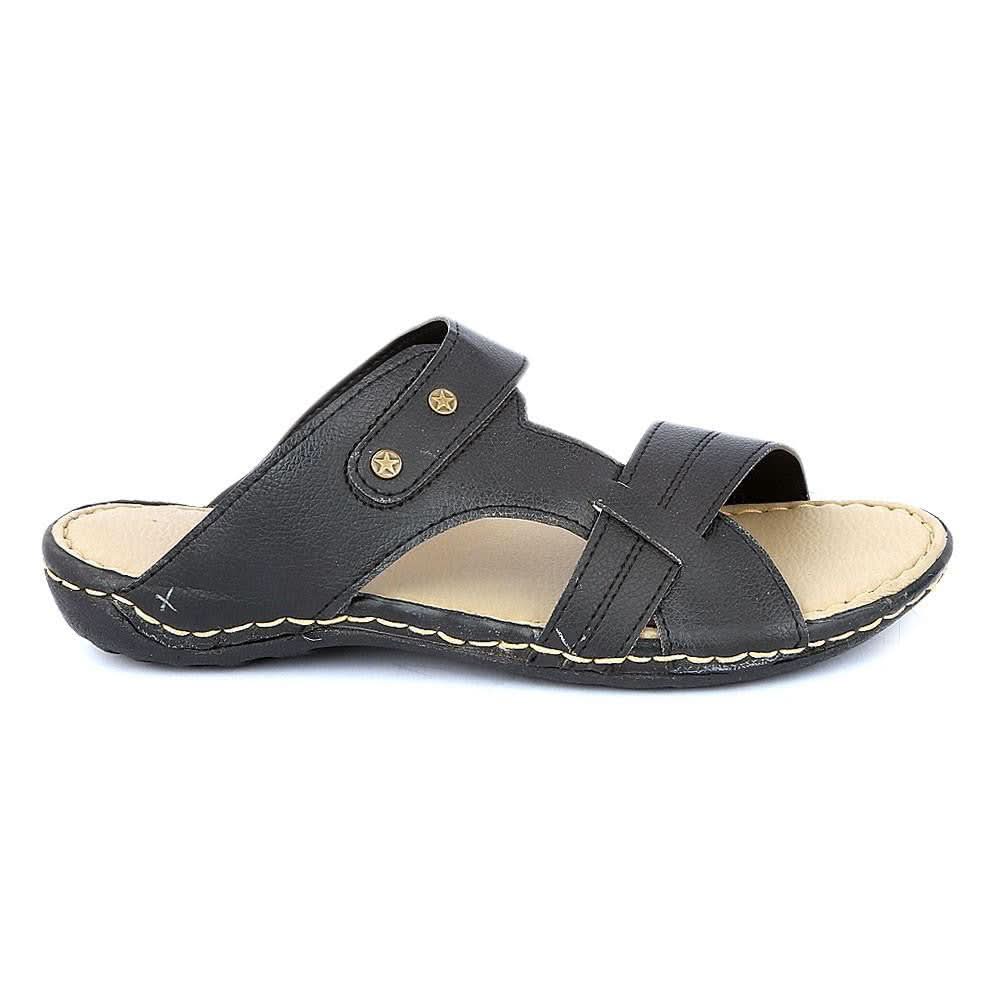 Men's Slippers (R-36) - Black - test-store-for-chase-value