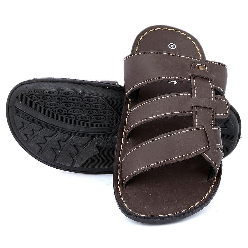 Boys Slippers (1133-A) - Brown - test-store-for-chase-value