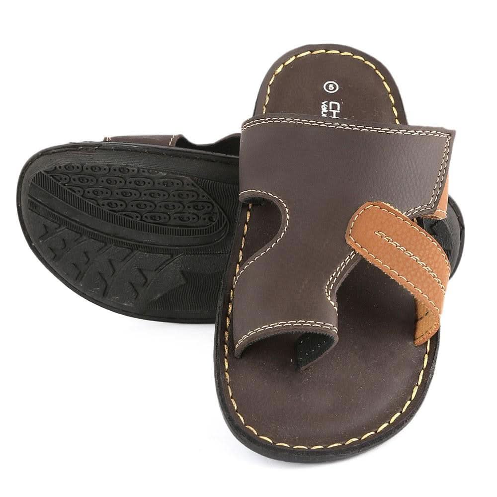 Boys Slippers (1006-A) - Brown - test-store-for-chase-value
