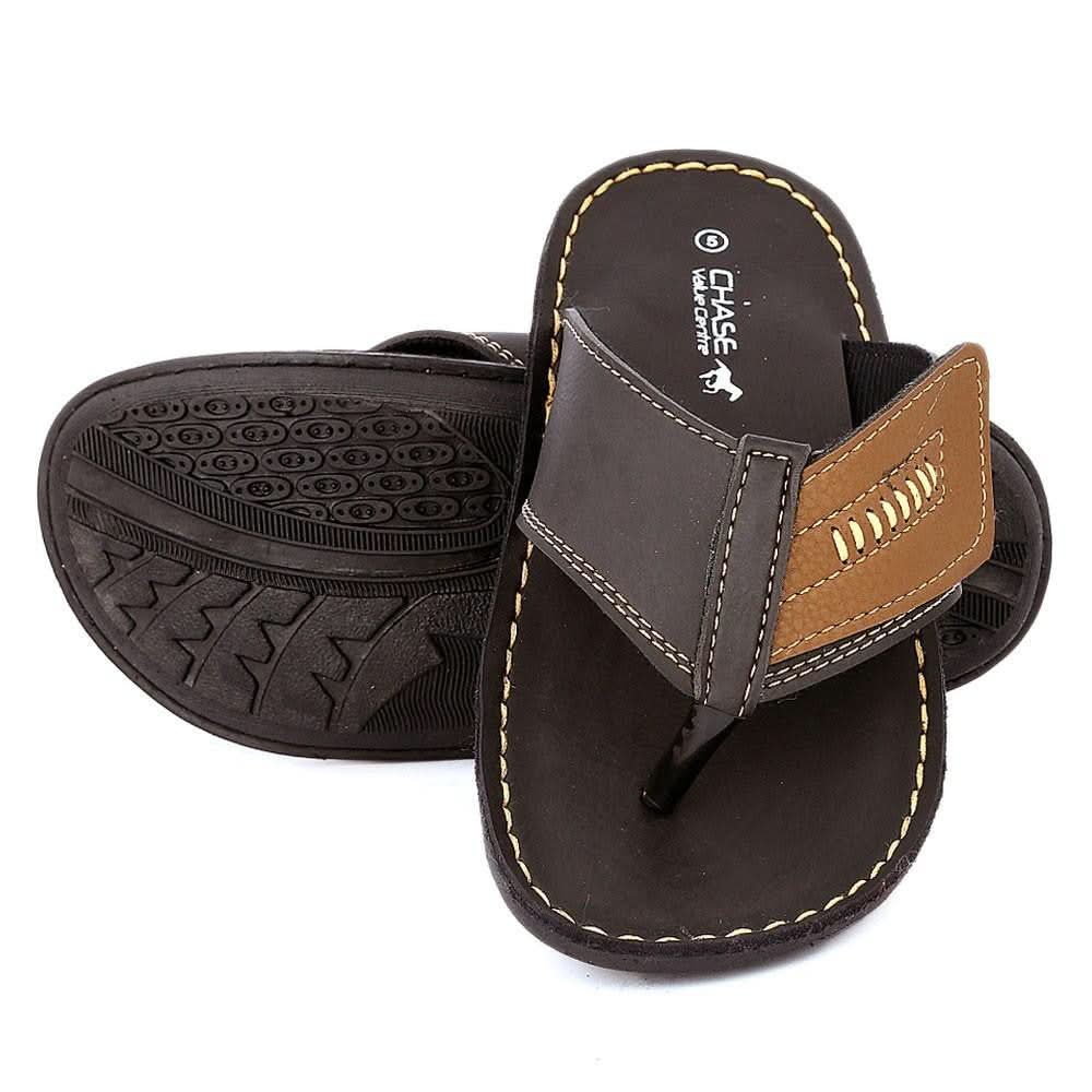 Boys Slippers (1145-A) - Brown - test-store-for-chase-value