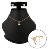 Women's Fancy Locket Set - White - test-store-for-chase-value
