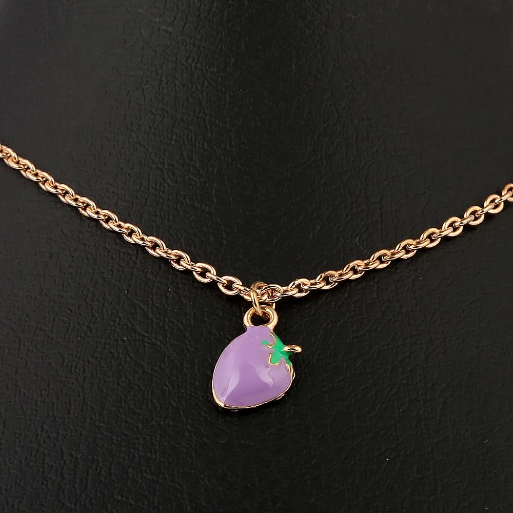 Women's Fancy Locket Set - Purple - test-store-for-chase-value