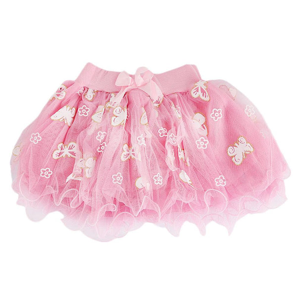 Girls Fancy Net Skirt - Light Pink - test-store-for-chase-value