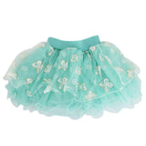 Girls Fancy Net Skirt - Cyan - test-store-for-chase-value