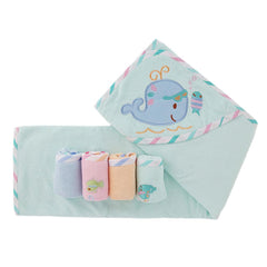 Newborn Gift Set 5 Pcs - Cyan - test-store-for-chase-value