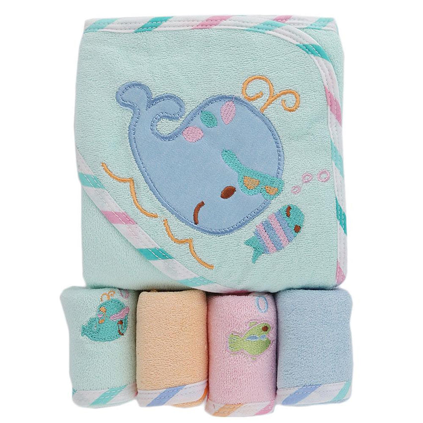 Newborn Gift Set 5 Pcs - Cyan - test-store-for-chase-value