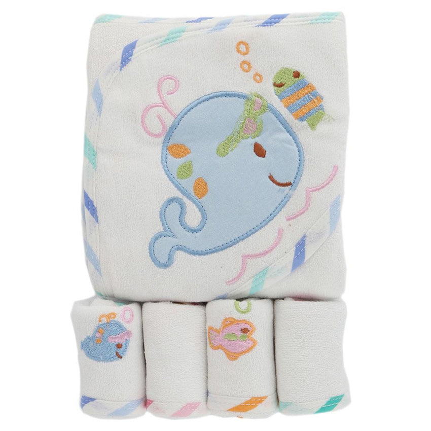 Newborn Gift Set 5 Pcs - White - test-store-for-chase-value