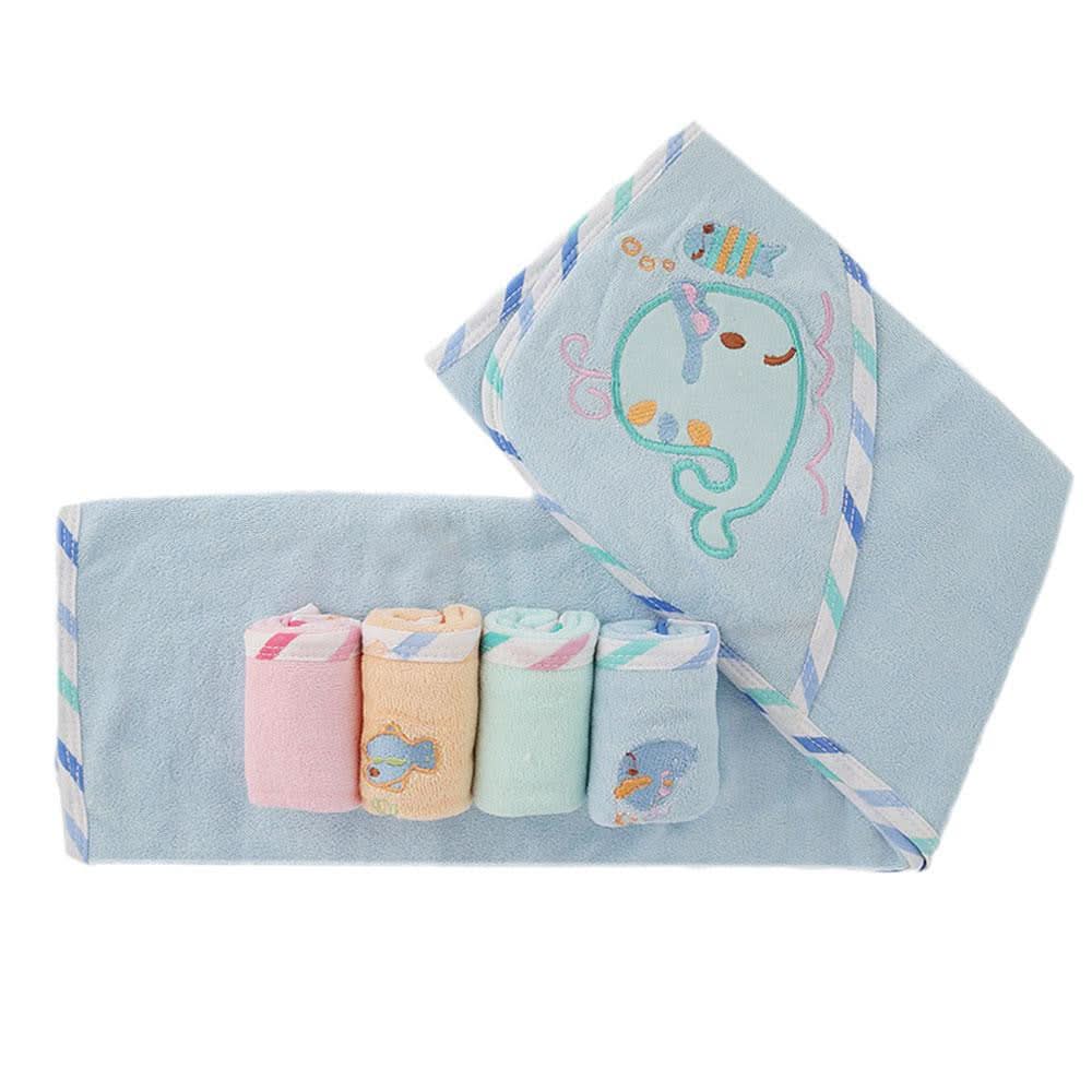 Newborn Gift Set 5 Pcs - Light Blue - test-store-for-chase-value