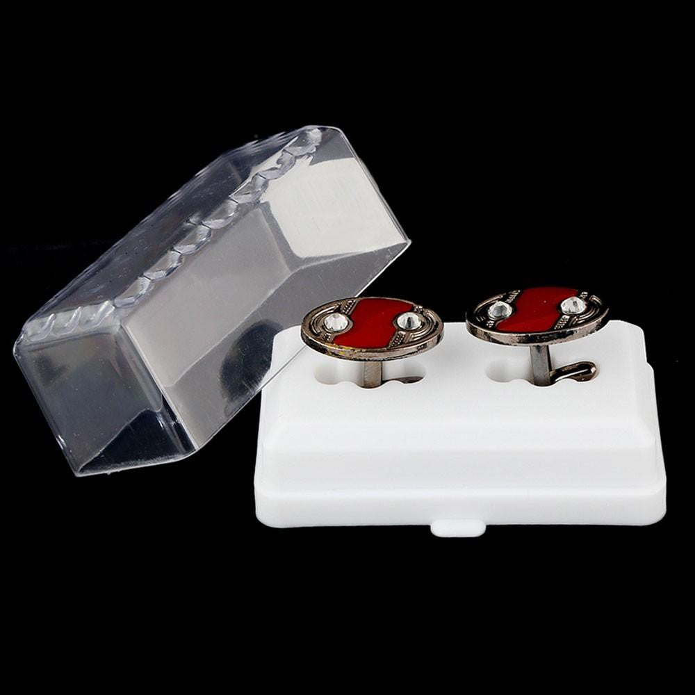 Men's Cufflinks - Maroon - test-store-for-chase-value