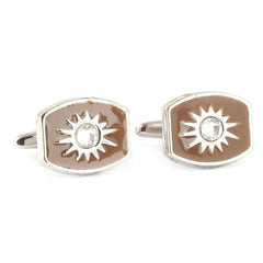 Men's Cufflinks - Brown - test-store-for-chase-value