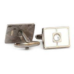 Men's Cufflinks - White - test-store-for-chase-value