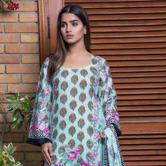 Rangreza Printed Lawn 3 Piece Un-Stitched Suit Vol 8 - 04 - test-store-for-chase-value