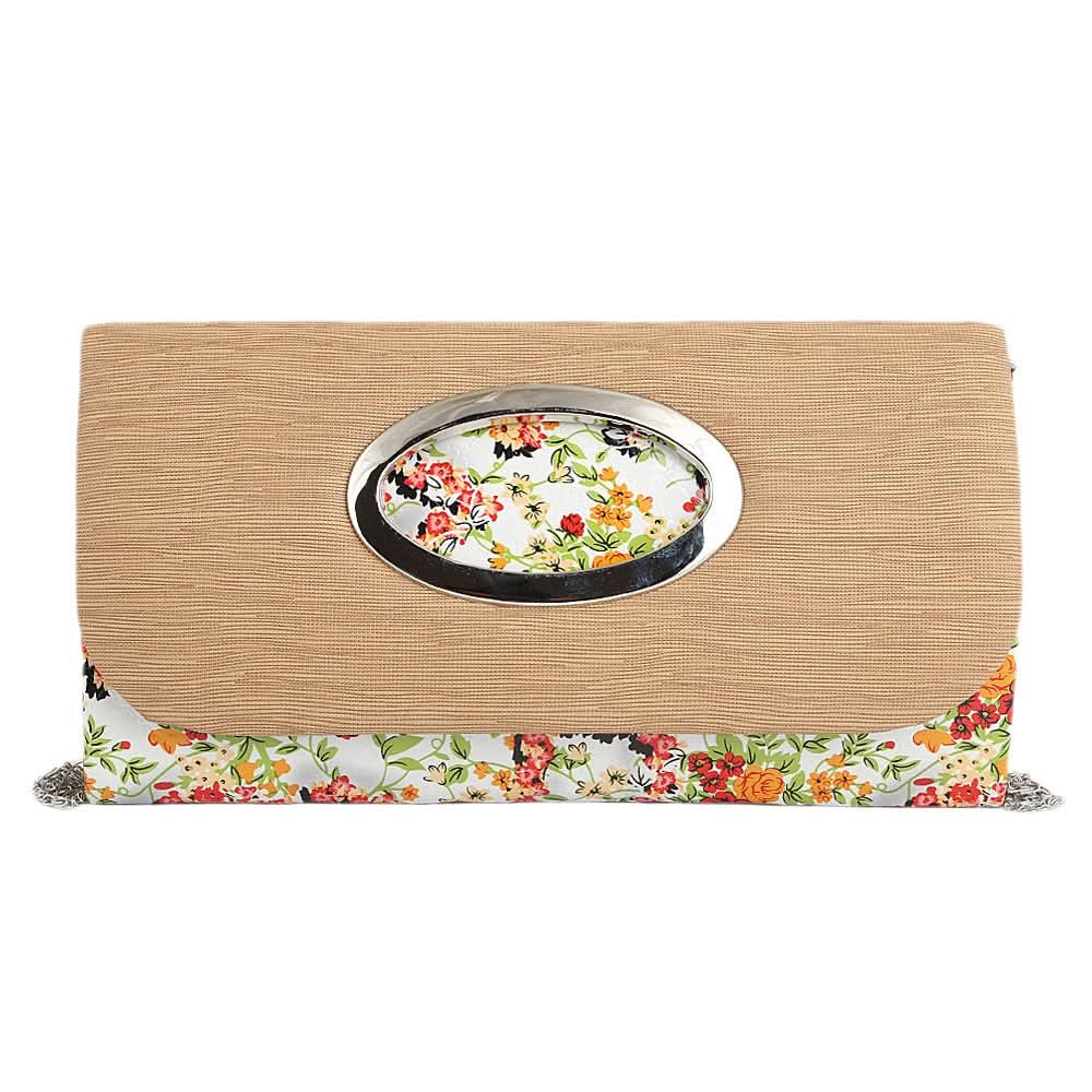 Women's Fancy Clutch 9071 - Beige - test-store-for-chase-value