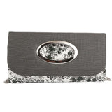 Women's Fancy Clutch 9071 - Dark Grey - test-store-for-chase-value