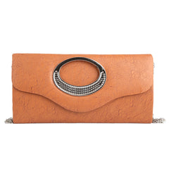 Women's Fancy Clutch 9074 - Brown - test-store-for-chase-value