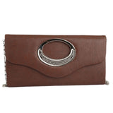 Women's Fancy Clutch 9074 - Dark Brown - test-store-for-chase-value