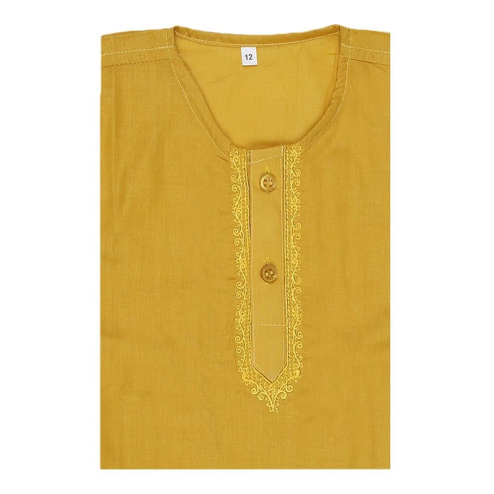 Newborn Boys Shalwar Qameez Suit - Yellow - test-store-for-chase-value