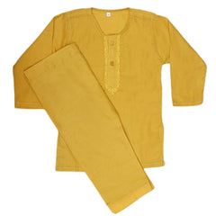 Newborn Boys Shalwar Qameez Suit - Yellow - test-store-for-chase-value