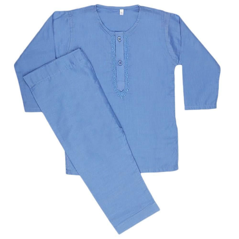 Newborn Boys Shalwar Qameez Suit - Blue - test-store-for-chase-value