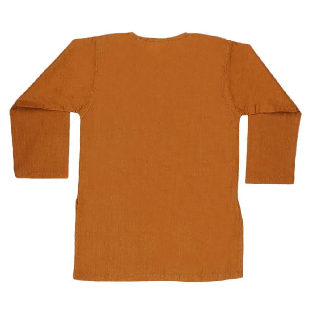 Newborn Boys Shalwar Qameez Suit - Brown - test-store-for-chase-value