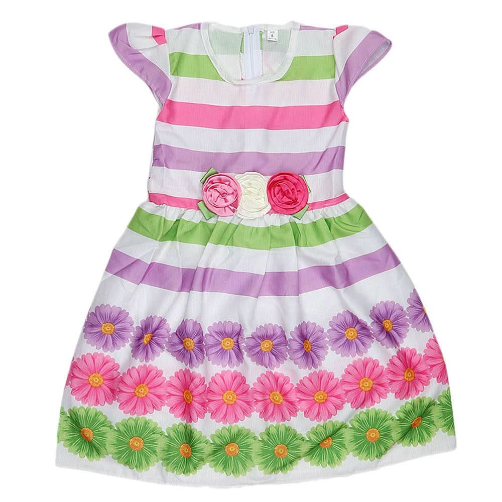 Girls Fancy Frock - Green - test-store-for-chase-value