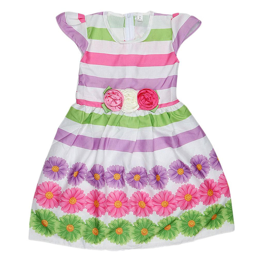 Girls Fancy Frock - Green - test-store-for-chase-value