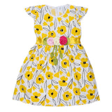 Girls Fancy Frock - Yellow - test-store-for-chase-value